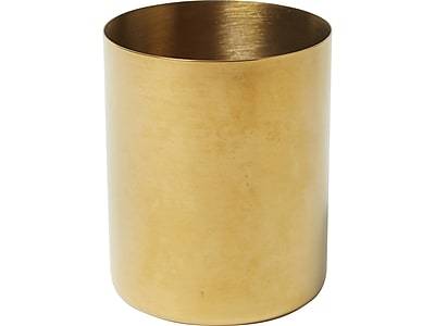 Martha Stewart Steel Pen Holder Cup, Gold