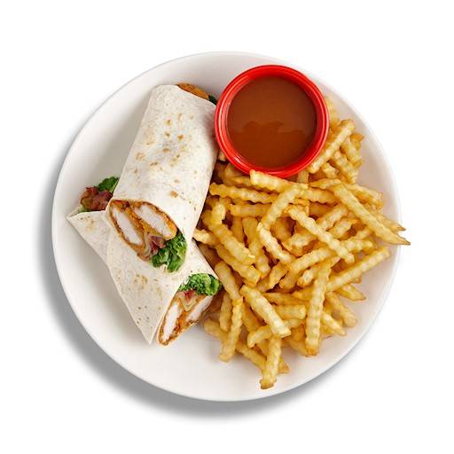 Repas wrap au poulet croustillant / Crispy Chicken Wrap Meal