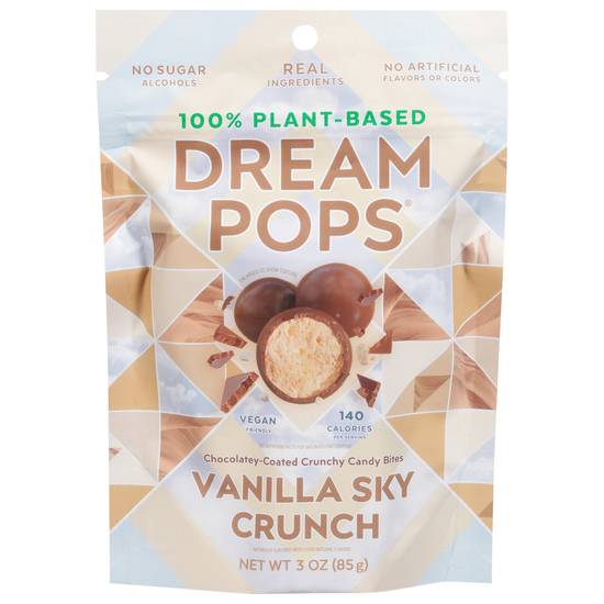 Dream Pops Vanilla Sky Crunch Candy Bites