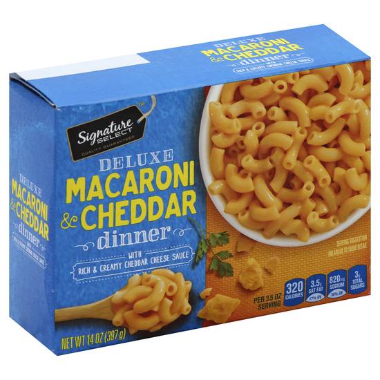 Signature Select Deluxe Macaroni & Cheddar Dinner (14 oz)