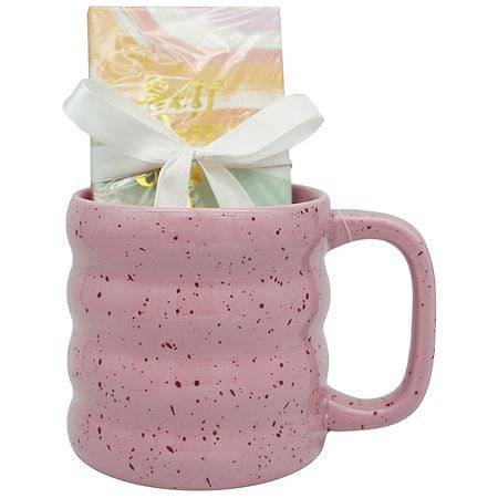 Festive Voice Speckled Pink Mug and Notebook Set - 1.0 set