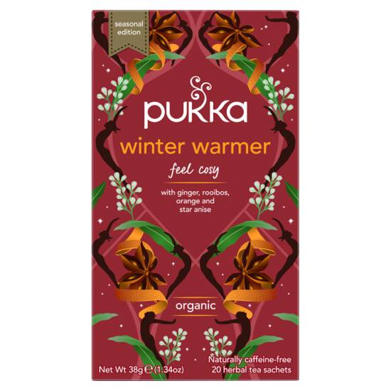 Pukka Seasonal Edition Winter Warmer Organic Herbal Tea Sachets (38g)