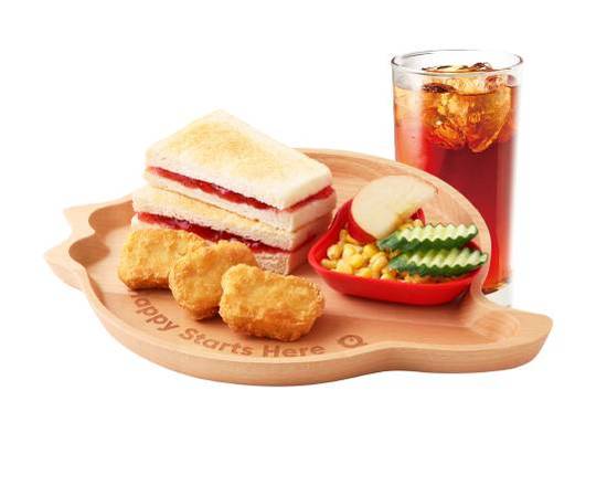 【套餐】兒童餐 (草莓吐司+雞塊+蔬果杯) | Children’s Set Meal(Toast w/  Strawberry Jam+Chicken  Nuggets+Fruit and Vegetable Cup)