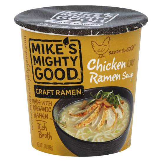 Mike's Mighty Good Chicken Craft Ramen Soup Cup 1.6oz