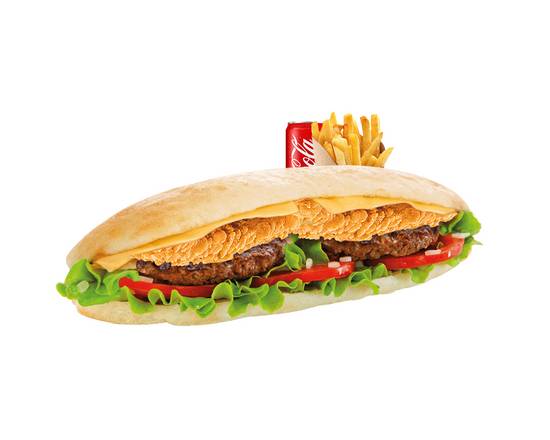 Menu sandwich américain