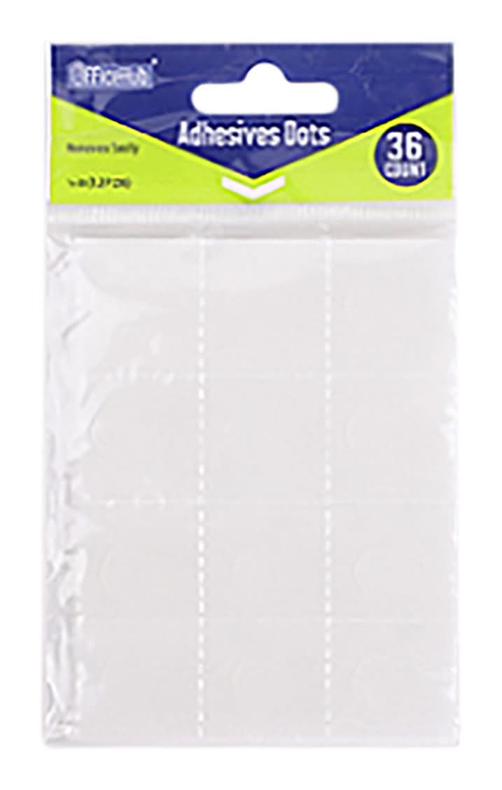 Office Hub Adhesive Dots 36 Ct