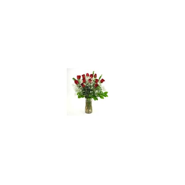 Floral Arrangement, Dozen Roses Floral Arrangement, Dozen Roses