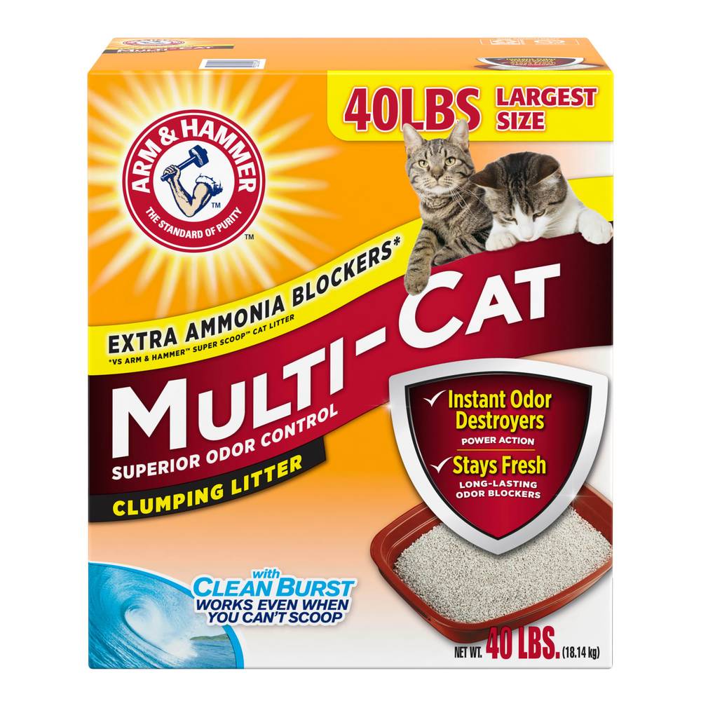 Arm & Hammer Multi-Cat Clumping Litter (40 lbs)