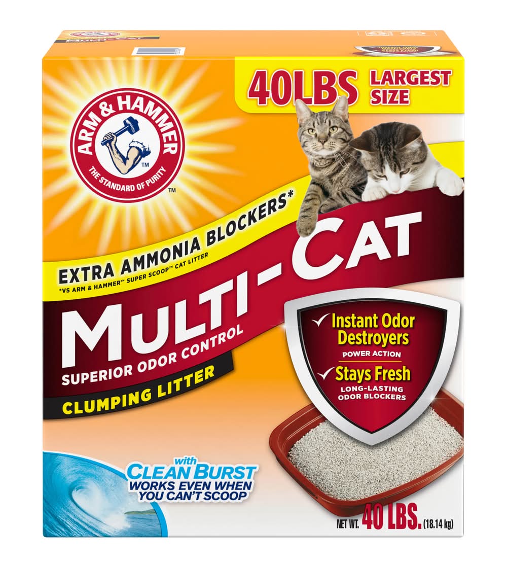 Arm & Hammer Multi Cat Clumping Litter (40 lbs)