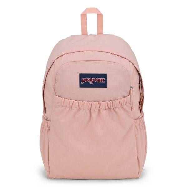 JanSport Slouch Backpack Bag With Laptop Pocket, Misty Rose