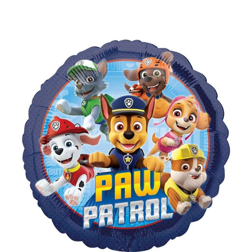 Uninflated PAW Patrol Round Foil Balloon, 18in