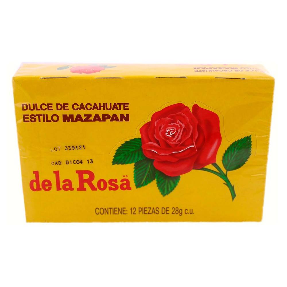 de la Rosa · Dulce de cacahuate estilo mazapán (12 x 28 g)