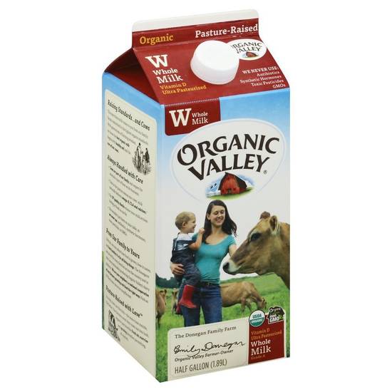 Organic Valley Milk Organic Whole (0.5 gal)