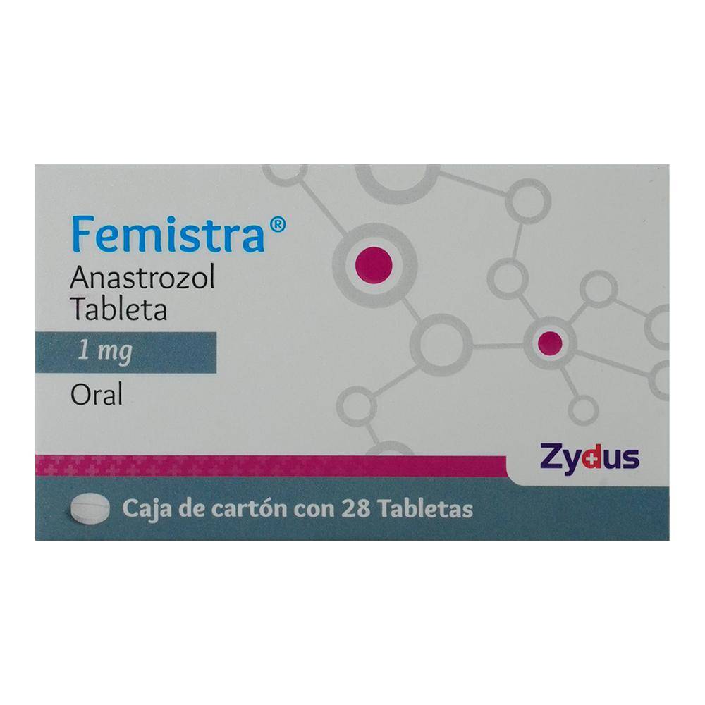 Zydus femistra anastrozol tabletas 1 mg (28 piezas)