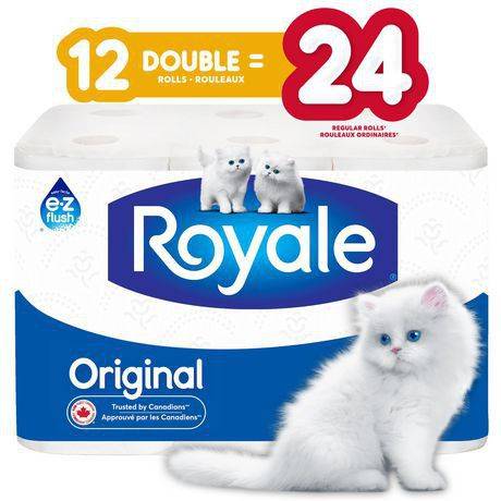 Royale rouleaux de papier toilette originaux - original toilet paper rolls (12 unités)