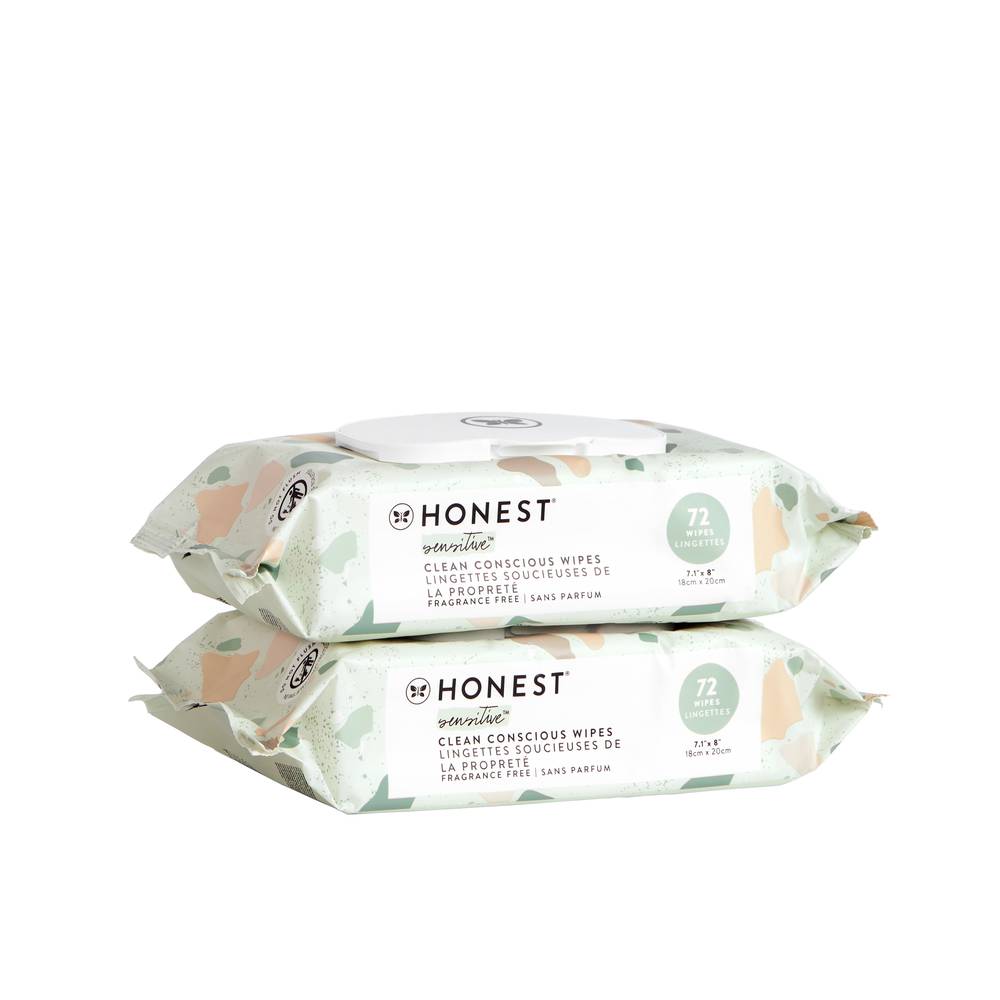 Honest Clean Conscious Wipes (2 x 72 ct)