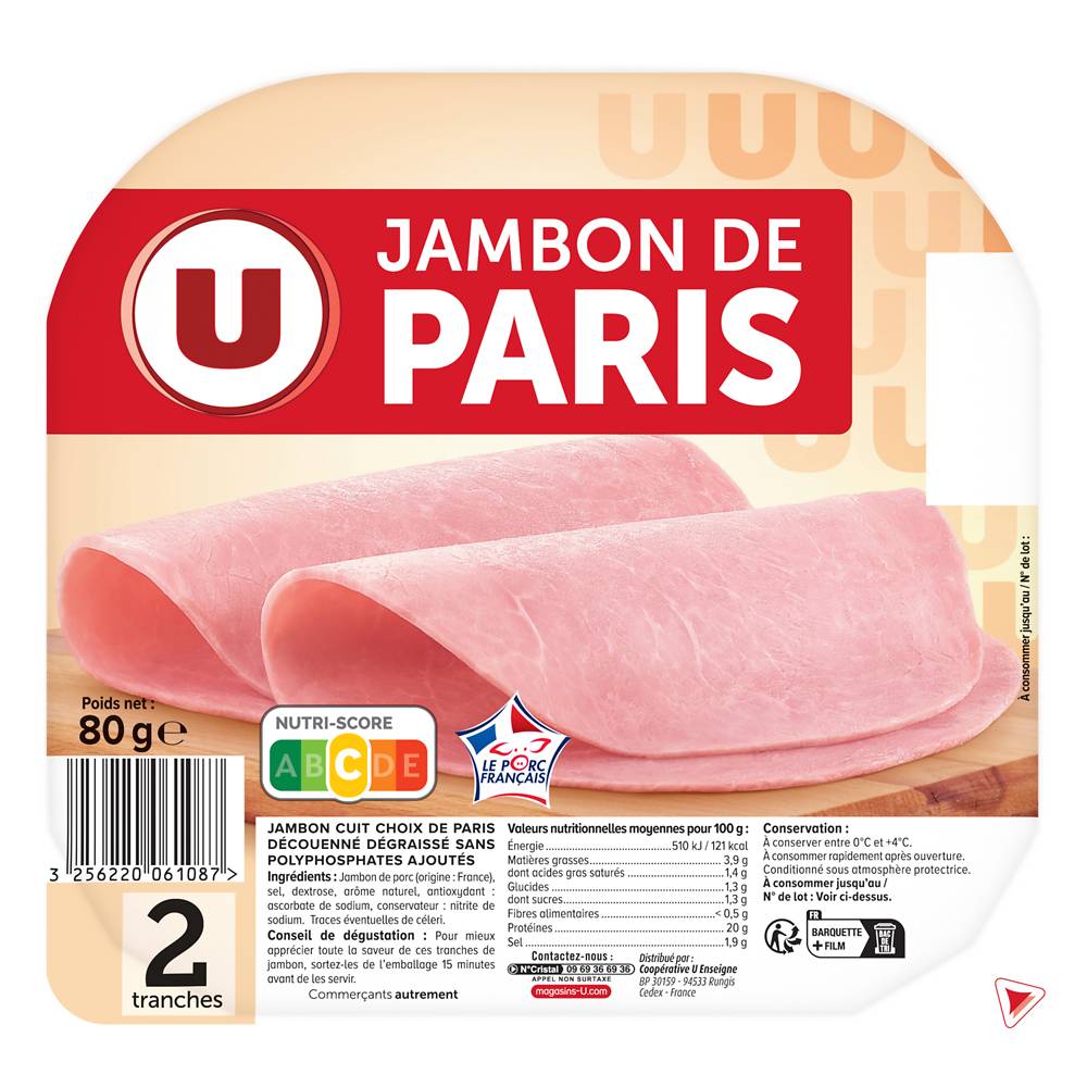 Produit U - Jambon de Paris