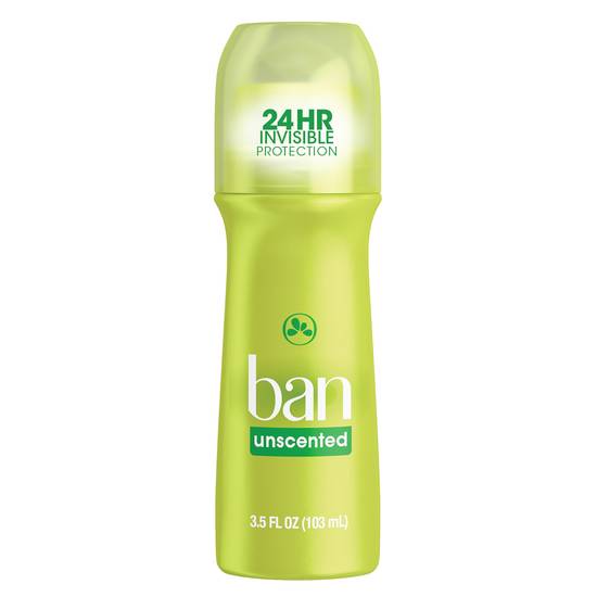 Ban Roll-On Deodorant, Unscented