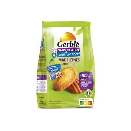 Madeleine sans gluten GERBLE - le paquet de 7 - 200 g