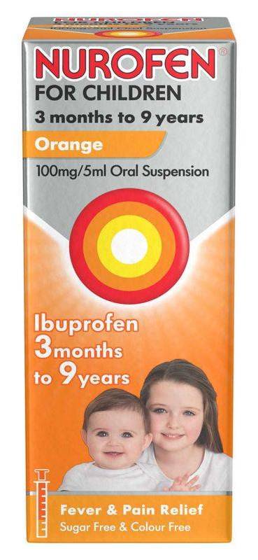 Nurofen Orange, Ibuprofen For Children 3months To 9yrs (100ml)