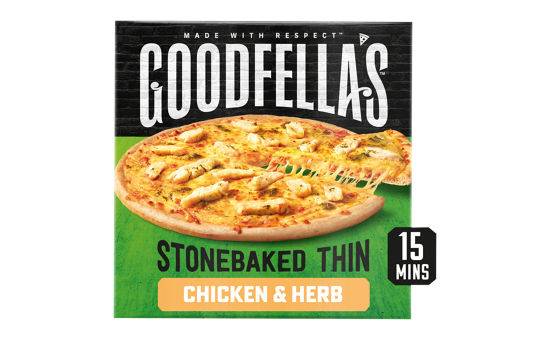 Frozen Goodfella's  Thin Crust Chicken & Herb Pizza 365g