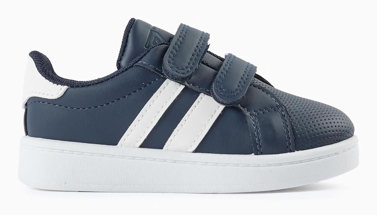 Sapatilhas Com Riscas Para Bebé Menino, Azul Escuro (Azul Escuro - 20)