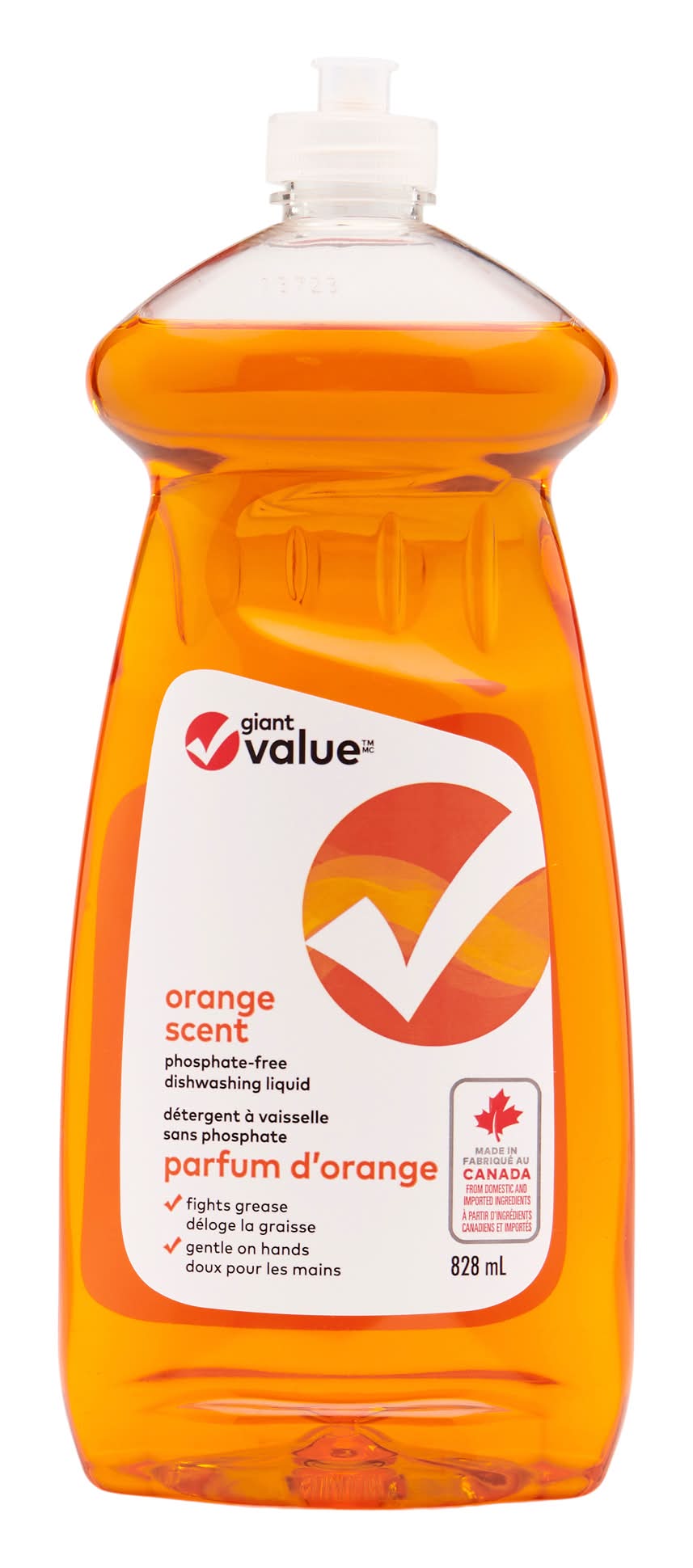 Giant Value Orange Scented Dish Soap (828 ml)