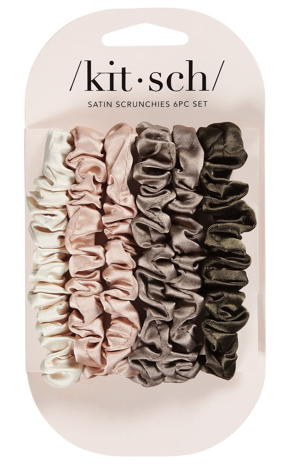 Kitsch Satin Scrunchies (6 ct)