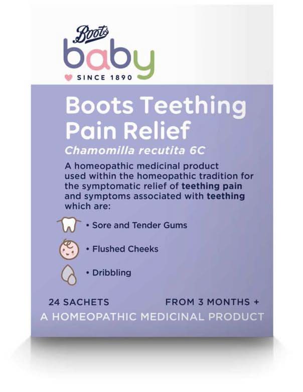 Boots Teething Pain Relief Chamomilla Recutita 6c (24 pack)