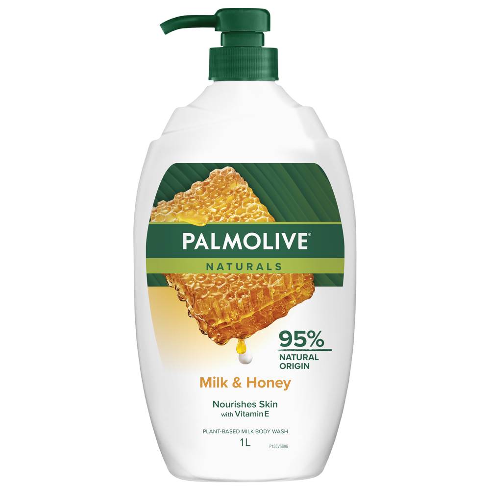 Palmolive Moisturising Naturals Body Wash, Milk-Honey