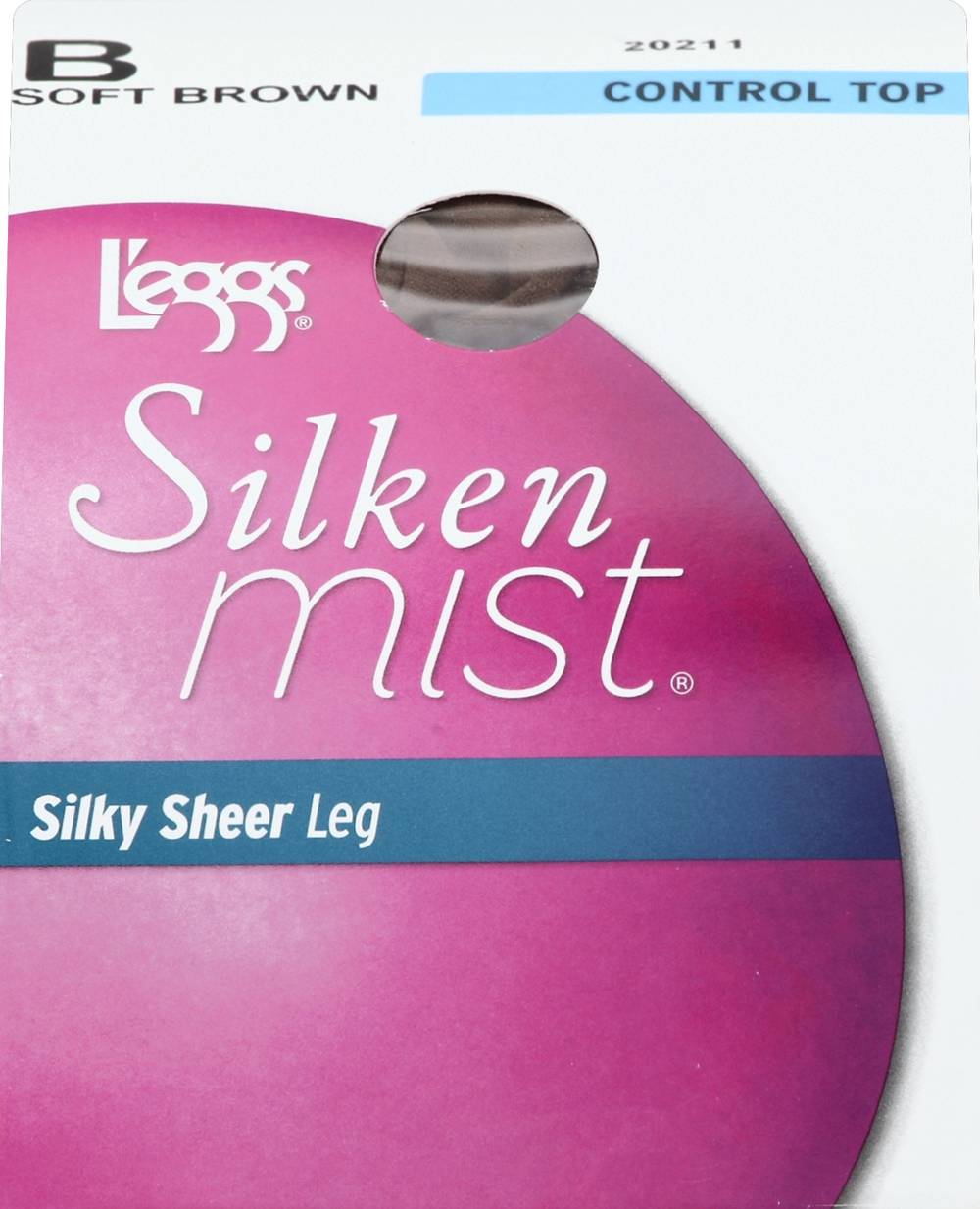 L'eggs Silken Mist Sheer Pantyhose, Control Top, Sheer Toe, Multi