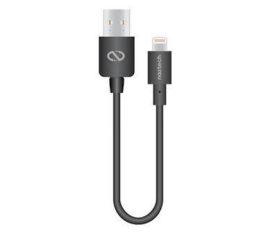 Black Light Charge/Sync USB Cable, (6")