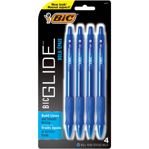 Bic Blu Velocity Bold Retractable Ball Pen