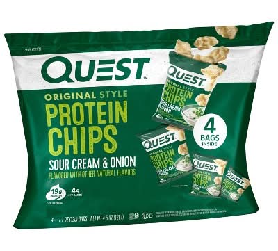 Quest Original Style Protein Chips, Sour Cream-Onion (4 x 1.1 oz)