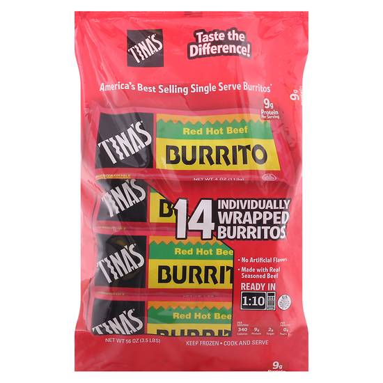 Tina's Red Hot Beef Burritos (14 ct)