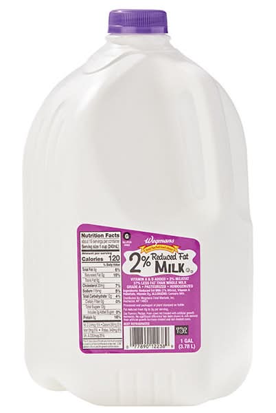 Wegmans Milk, 2% Reduced Fat