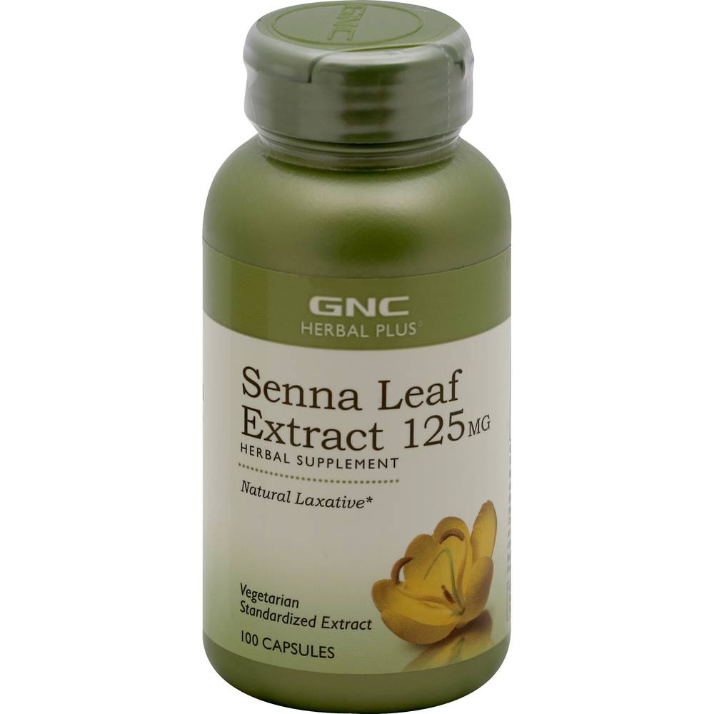 GNC Herbal Plus 125 mg Senna Leaf Extract