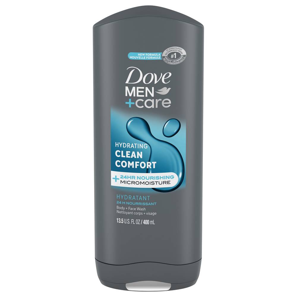 Dove Men+Care Clean Comfort Hydrating Body + Face Wash