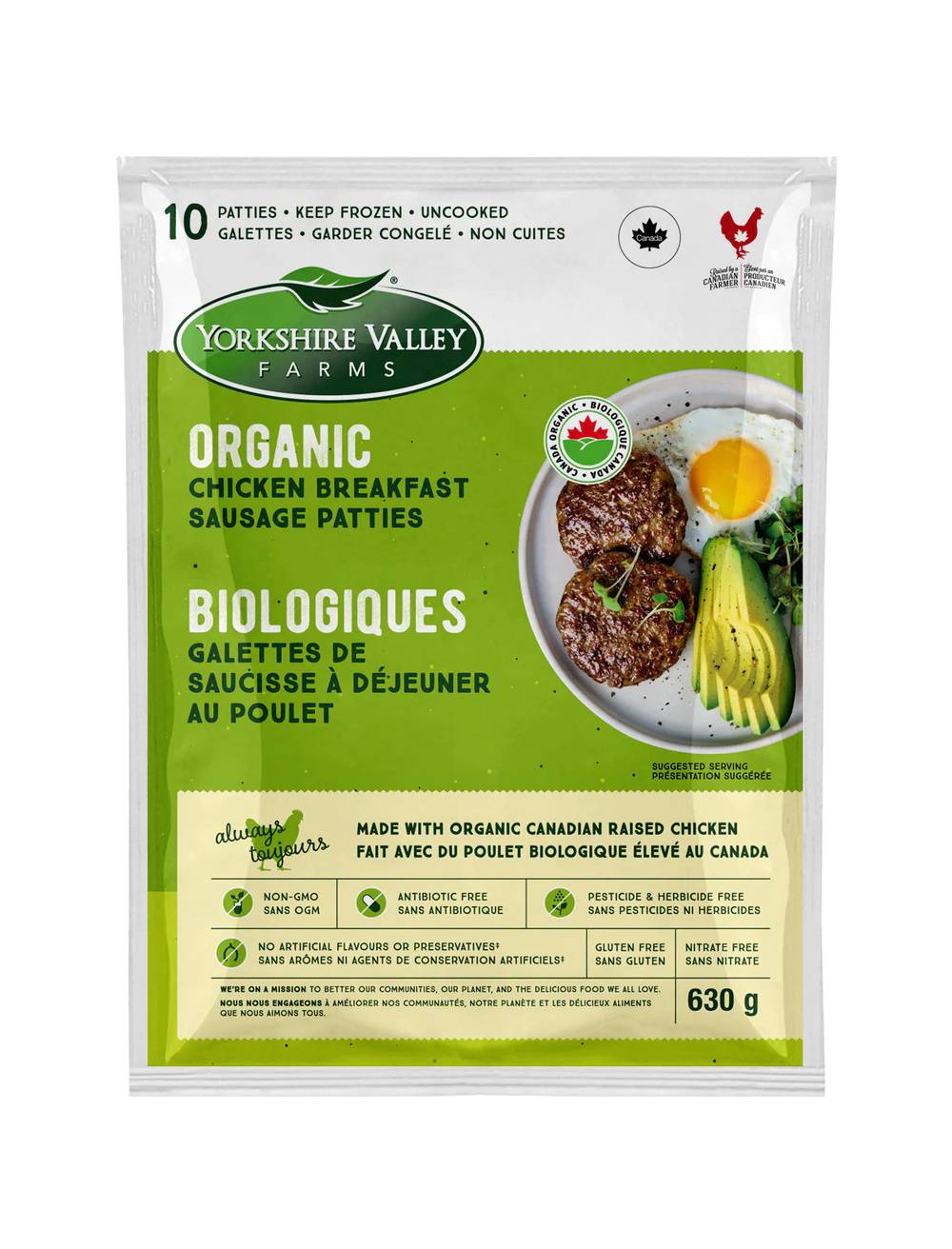 Yorkshire Valley Farms Organic Sausage Breakfast Patties Delivery Near