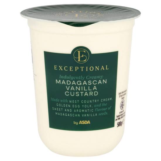 Asda Exceptional Indulgently Creamy Madagascan Vanilla Custard 500g