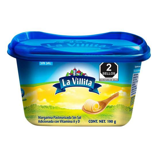 La villita margarina sin sal (190 g)