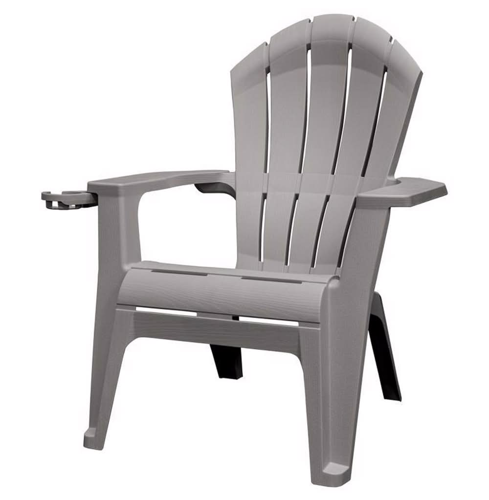 Adams Realcomfort Deluxe Gray Resin Frame Adirondack Chair