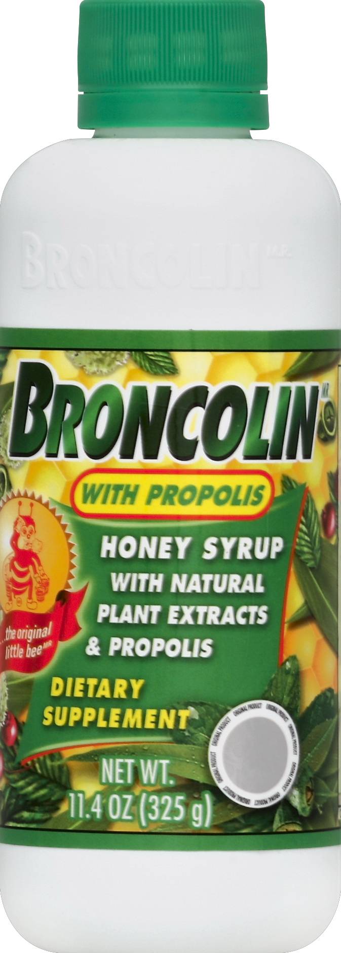 Broncolin Honey Syrup With Natural Plant Extracts & Propolis (11.4 oz)