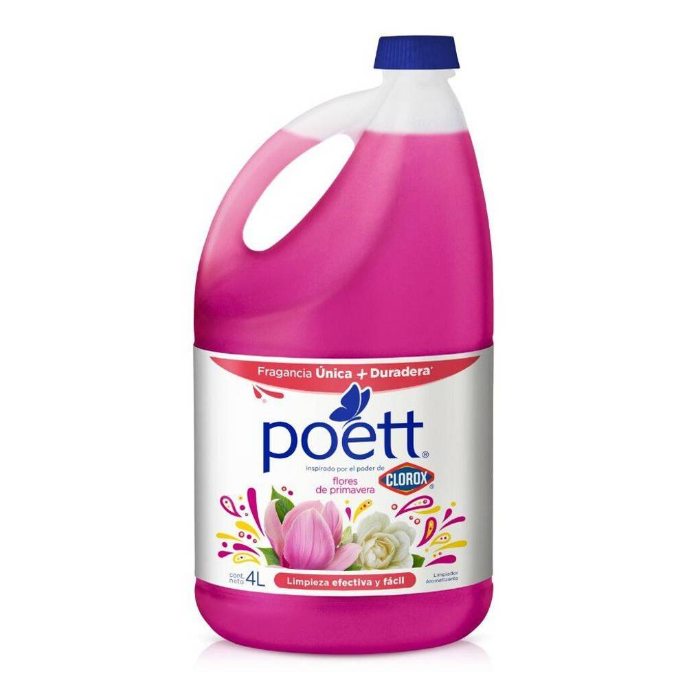 Poett limpiador líquido primavera (botella 4 l)