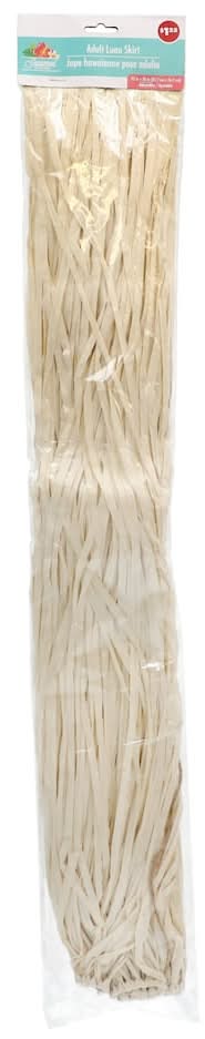 Adjustable Adult Luau Raffia Grass Skirt, 32x30 in