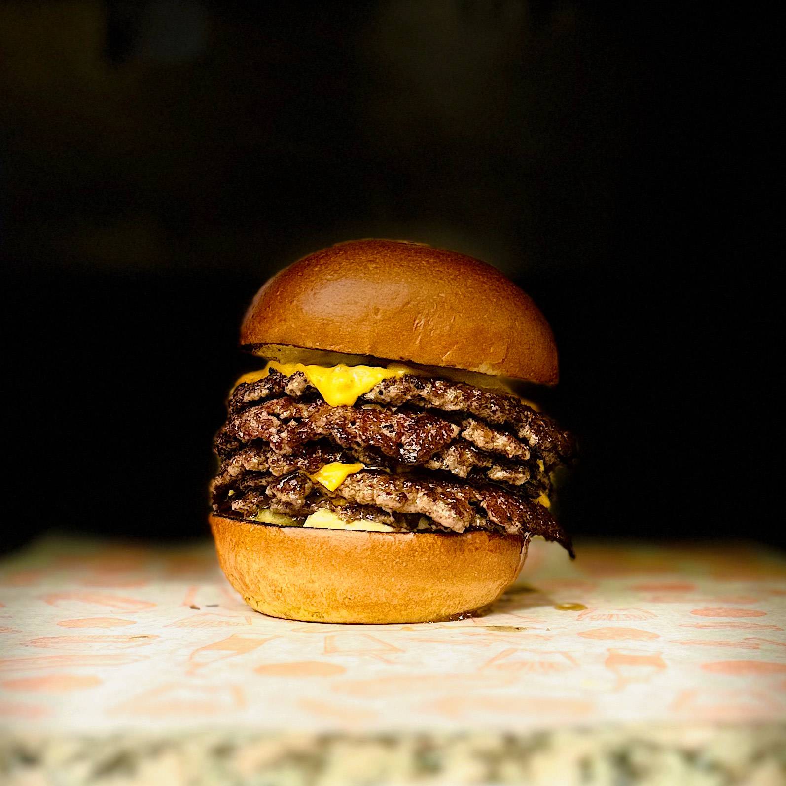 Quintaple Smash Burger