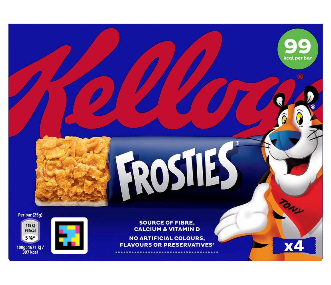 Kelloggs Frosties Cereal Bars 4 x 25g