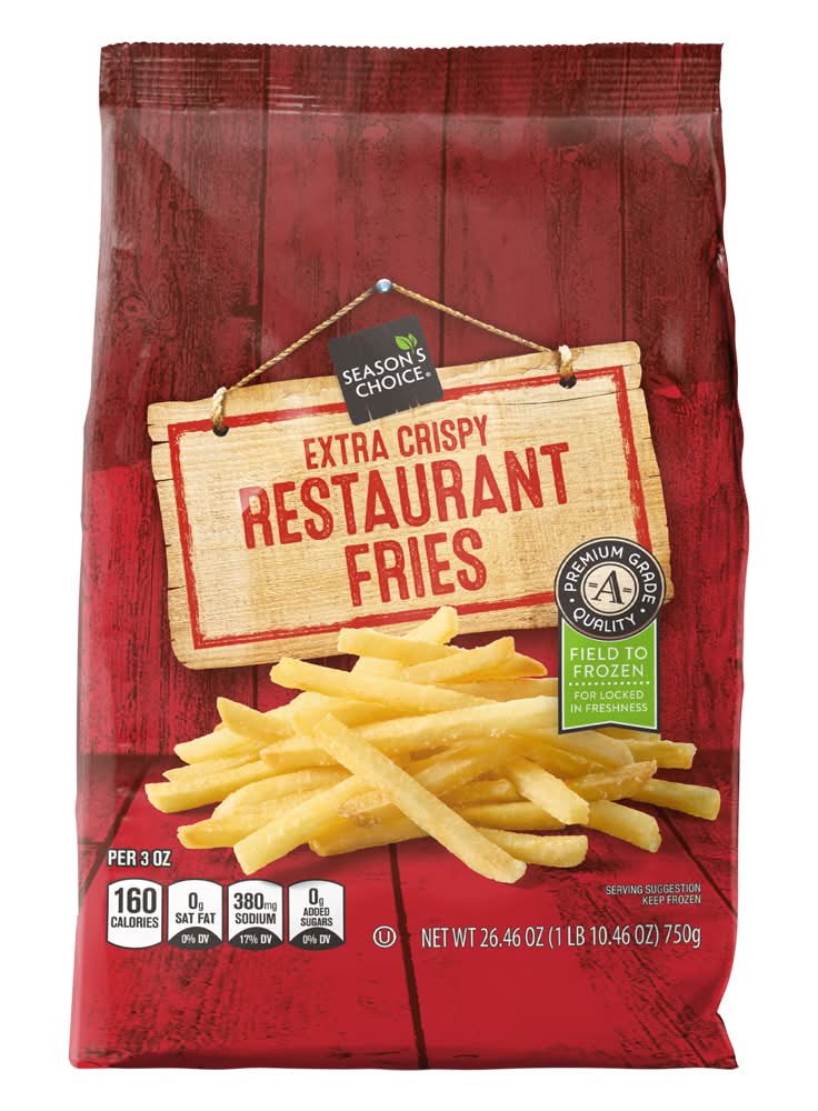 Season's Choice Extra Crispy Restaurant Fries, Restaurant (26.46 oz)