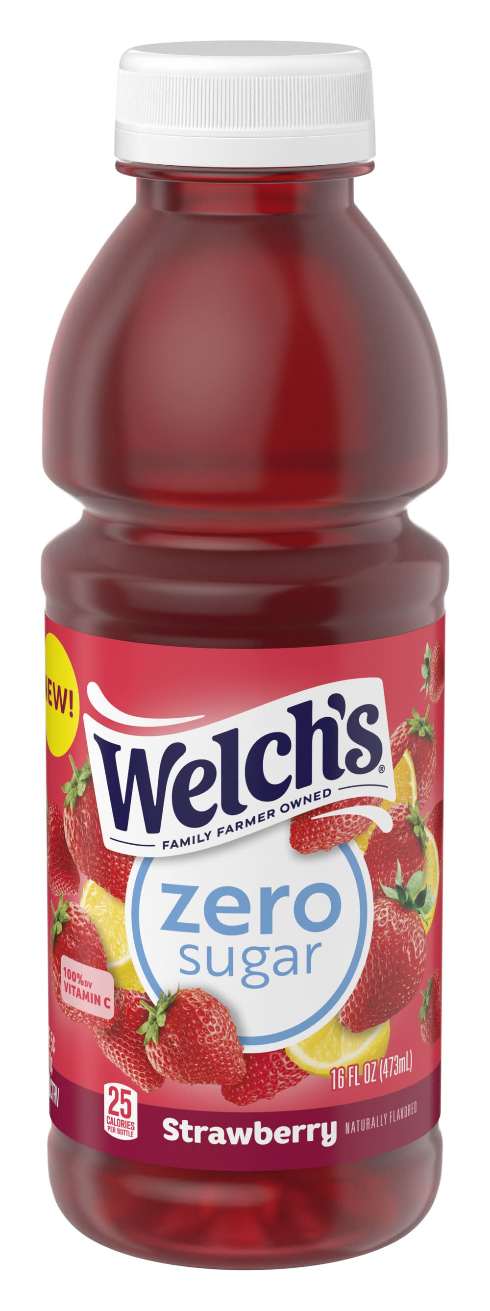 Welch's 100% Zero Sugar Drink, Strawberry (16 fl oz)