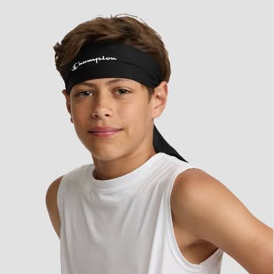 Champion Legend Tie Headband - Black